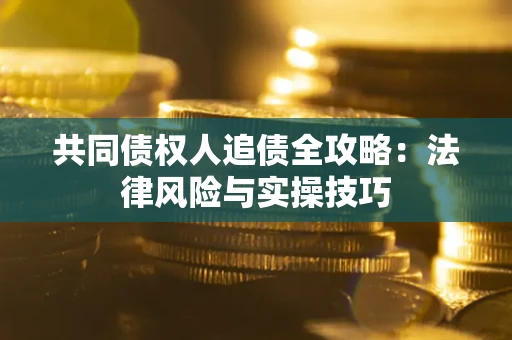 武汉共同债权人追债全攻略：法律风险与实操技巧