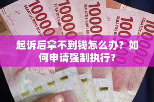 武汉起诉后拿不到钱怎么办？如何申请强制执行？