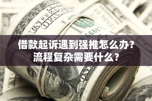 武汉借款起诉遇到强推怎么办？流程复杂需要什么？