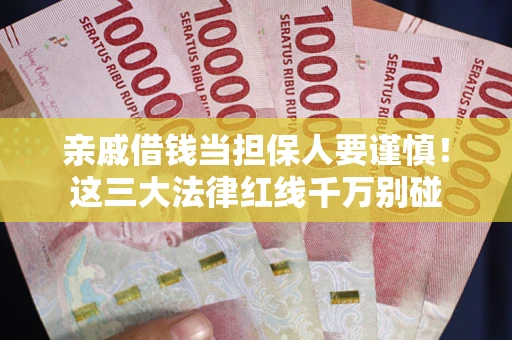武汉亲戚借钱当担保人要谨慎！这三大法律红线千万别碰