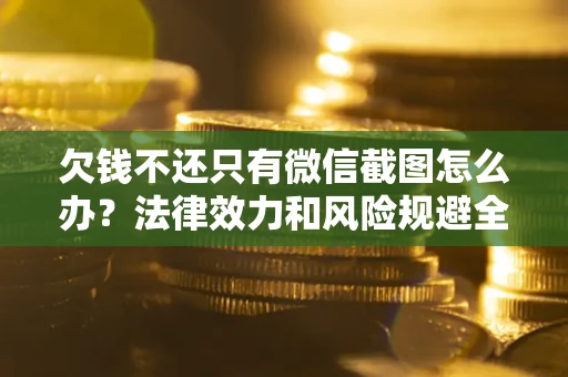 武汉欠钱不还只有微信截图怎么办？法律效力和风险规避全解析
