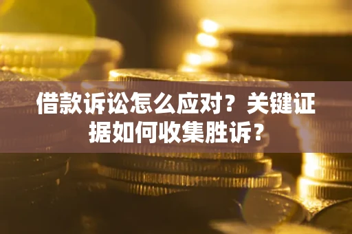 武汉借款诉讼怎么应对？关键证据如何收集胜诉？